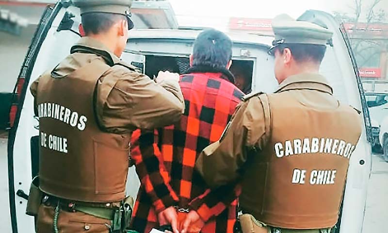 carabineros Cámaras captan a delincuente al interior de un domicilio en Rancagua