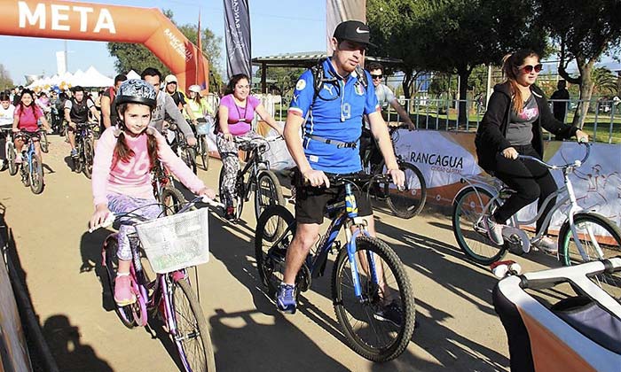 Cicletada en Rancagua: Panorama gratuito para la familia
