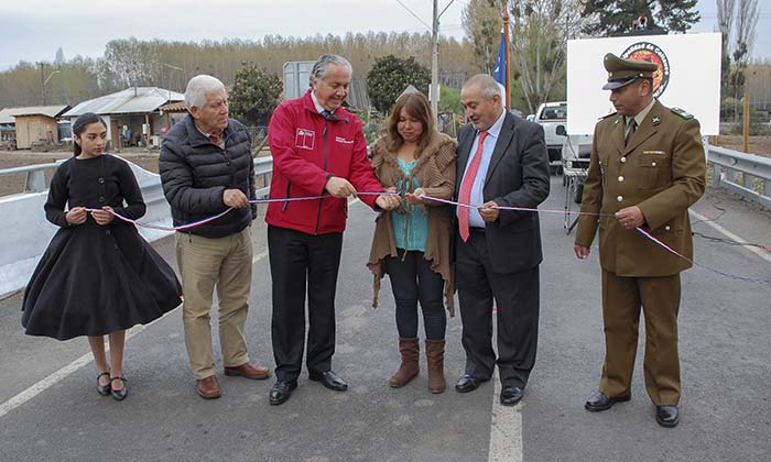 Coltauco: MOP O’Higgins inaugura puente y camino en Idahue