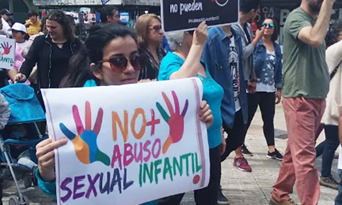 Marcha contra abusos sexuales en colegios de Rancagua