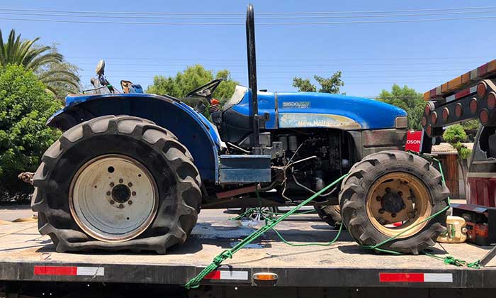 PDI recupera tractor robado en la comuna de Paine