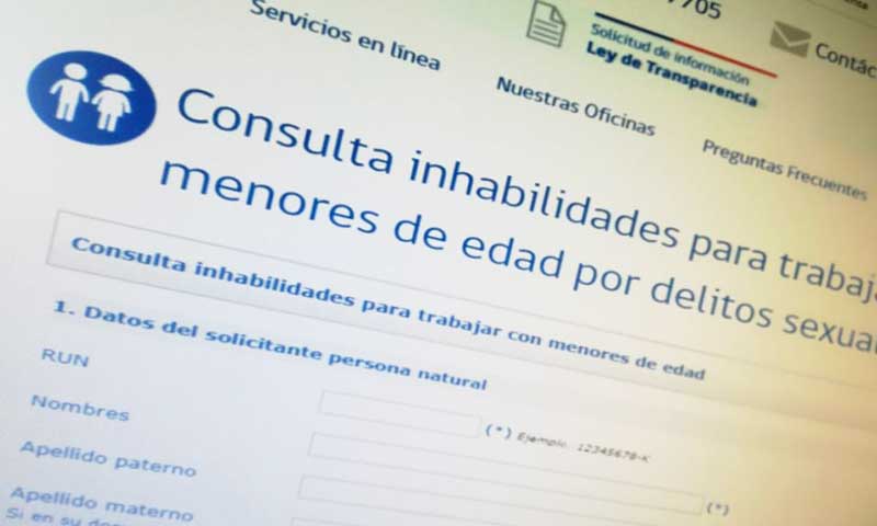 Registro Civil llama a consultar el Registro de Inhabilidades para Trabajar con Menores