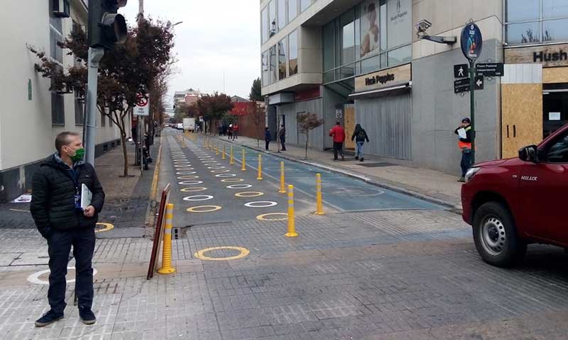 Cerraron las calles del centro de Rancagua: por COVID-19 uso será exclusivo de peatones