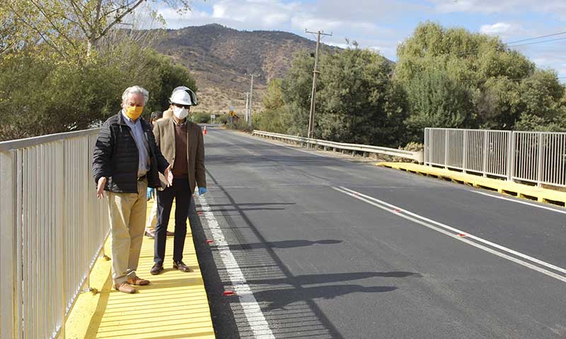 MOP O’Higgins destacó celeridad en reparación de Puente Alhué en Carretera de la Fruta comuna Las Cabras