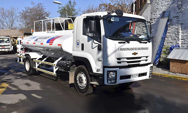 San Fernando cuenta con nuevo camión aljibe para repartir agua potable a vecinos