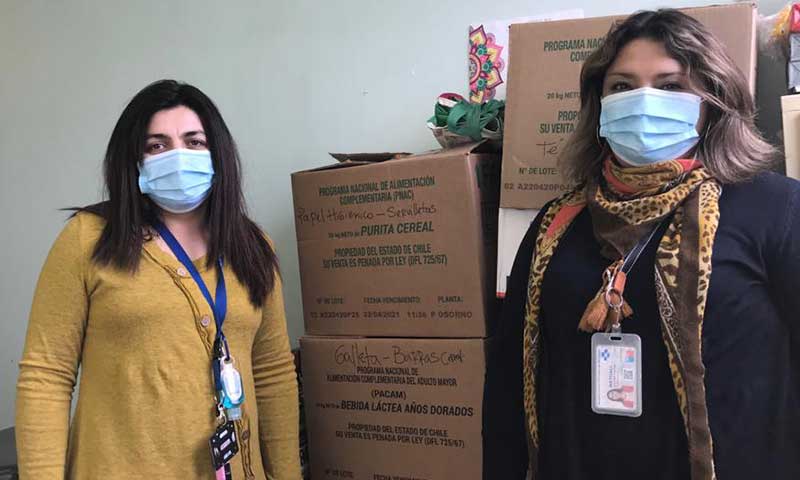 Funcionarios del Hospital de Graneros impulsan campaña de ayuda de usuarios vulnerables