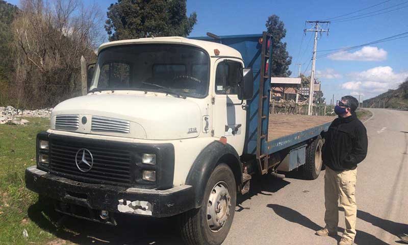 Recuperan en Pelequén camión robado en Coltauco