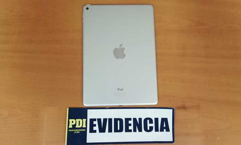Sujeto de San Vicente mantenía iPad robado en Constitución