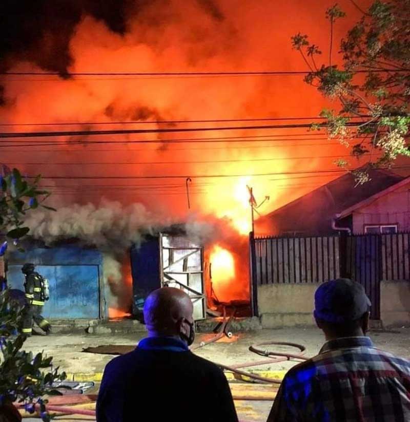Graneros: Gran incendio deja dos personas fallecidas