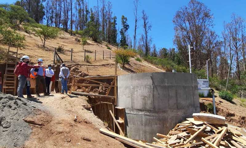 MOP O'Higgins inspecciona obras de mejoramiento de APR Villa El Carmen de Las Cabras