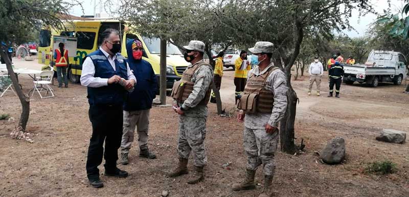 Personal del Regimiento N°19 Colchagua brinda seguridad en Cerro Bellavista de San Fernando
