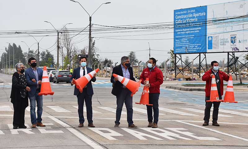 Inauguran extensión de avenida La Victoria en Rancagua