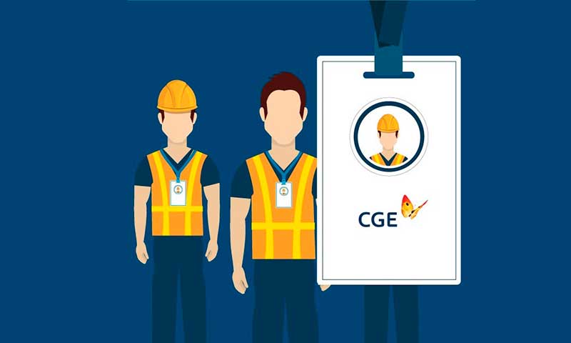 CGE reitera protocolo de identificación de contratistas y personal de terreno