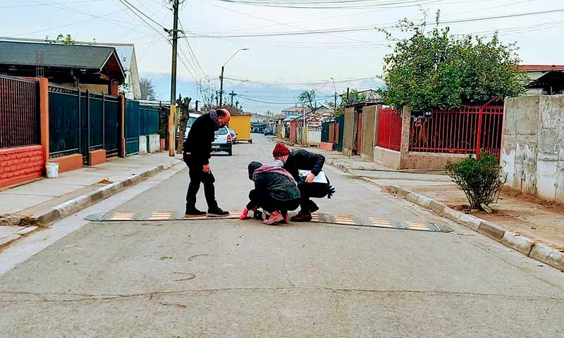 Vecinos de los barrios Dintrans, Las Rosas y La Ribera de Rancagua cuentan con más seguridad vial en sus calles