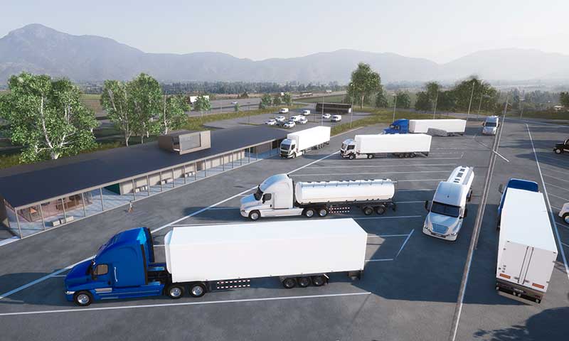 MOP O’Higgins y dirigentes CNTC inspeccionan avance ampliación área de estacionamiento camiones sector Los Lagartos Ruta 5