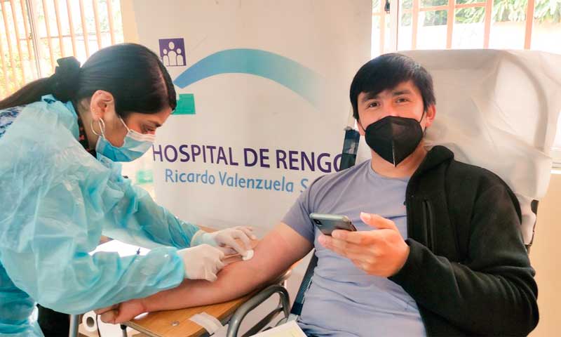 Hospital de Rengo efectúa colecta de sangre en Colegio Alcalde Pedro Urbina de Peumo