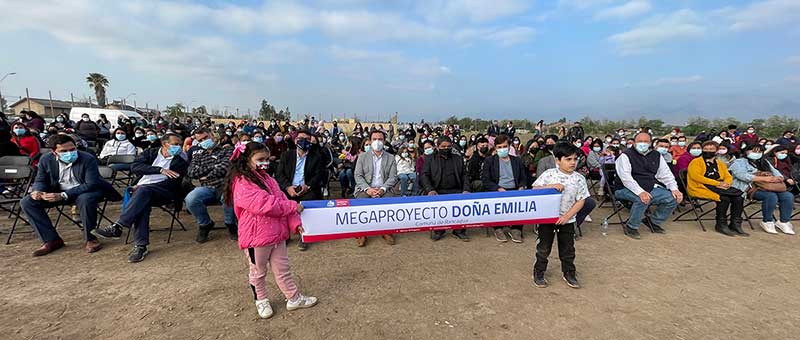 Inicia construcción de megaproyecto habitacional Doña de Emilia para 264 familias de Rancagua