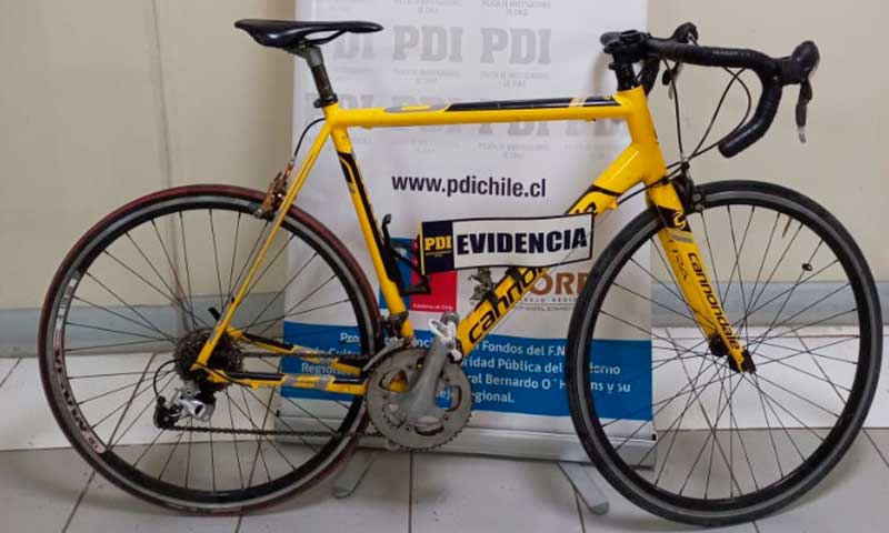 En Santiago encuentran bicicleta robada en la comuna de San Fernando