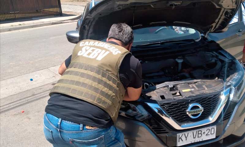 Intenso trabajo de la SEBV de Carabineros permitió recuperar auto robado en Rancagua