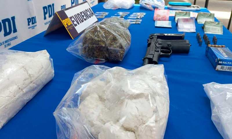 PDI detuvo a extranjero en sector oriente de Rancagua por tráfico de drogas