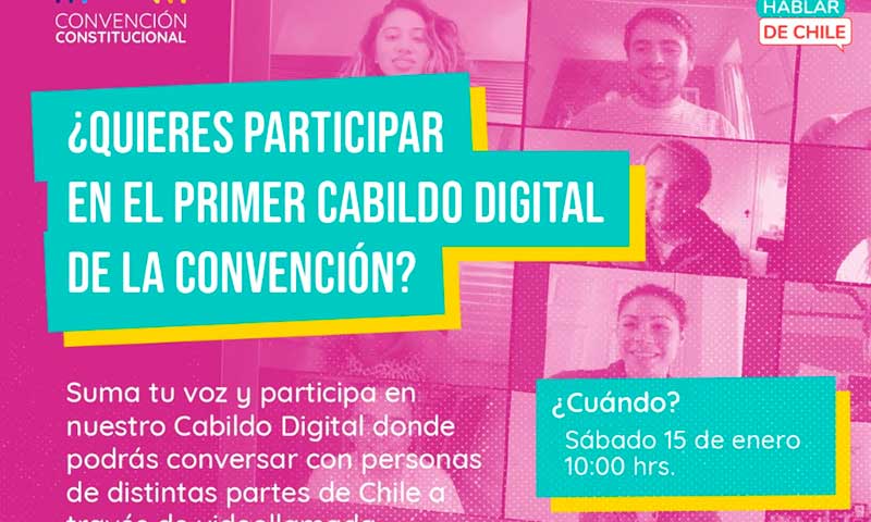 Cabildos Constituyentes: ¿Quieres participar del primer cabildo digital de la Convención?