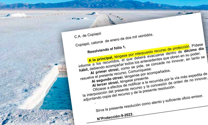 Corte de Apelaciones de Copiapó suspende proceso de licitación del litio