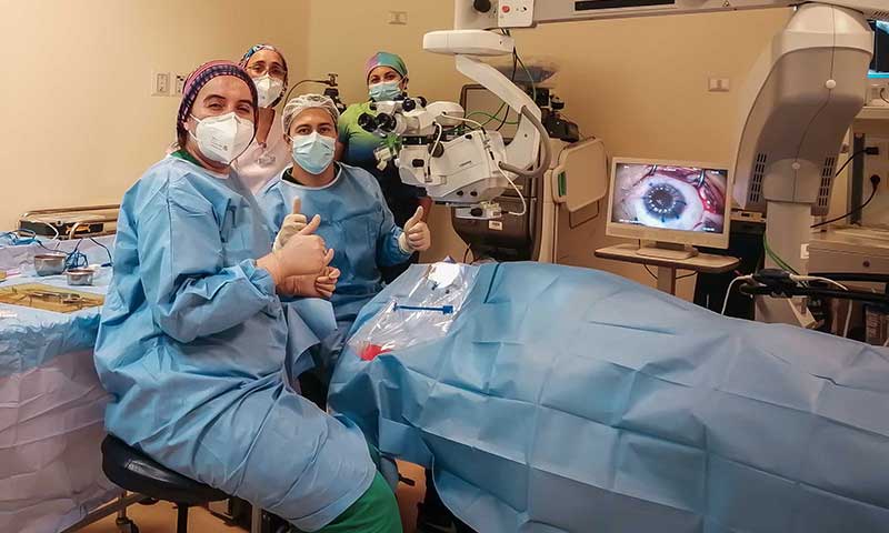 Menor de diez años recibió trasplante de córnea en el Hospital Regional Rancagua