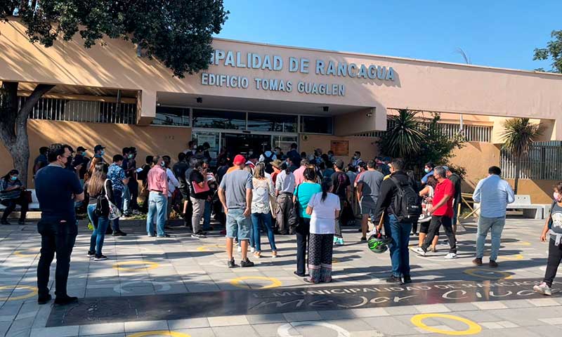 PDI investiga robro frustrado que afectó edificio municipal de Rancagua