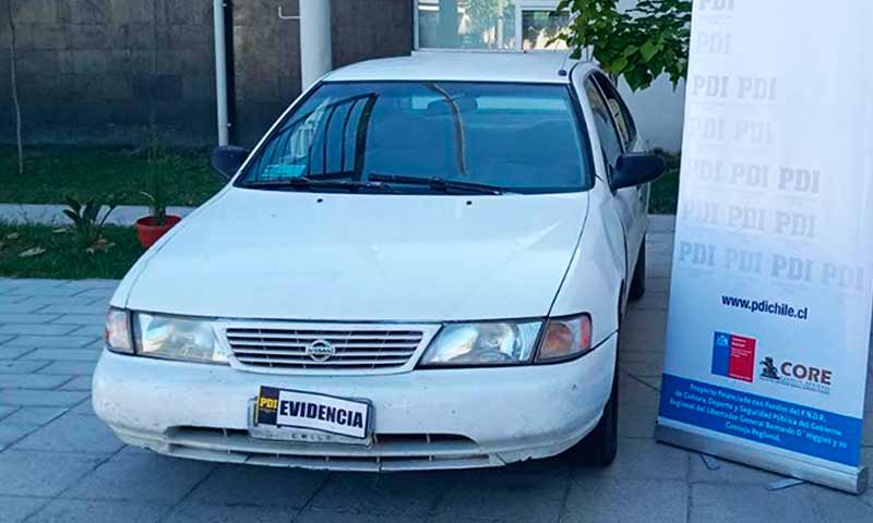 PDI recupera en Santa Cruz automóvil que tenía encargo por robo desde enero