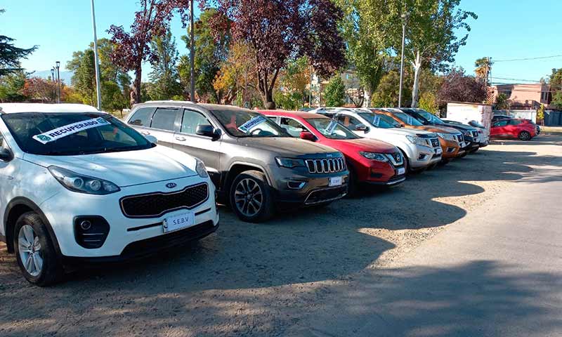En dos semanas la SEBV de Rancagua recuperó siete autos robados en Santiago