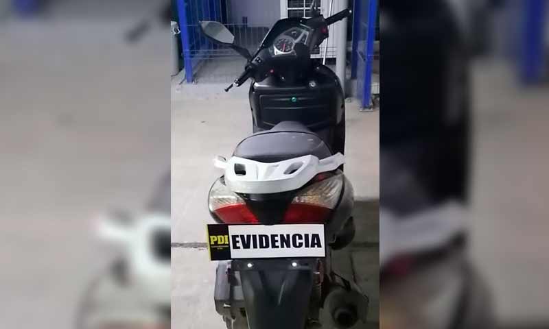 PDI recupera motocicleta robada desde colegio de Rancagua
