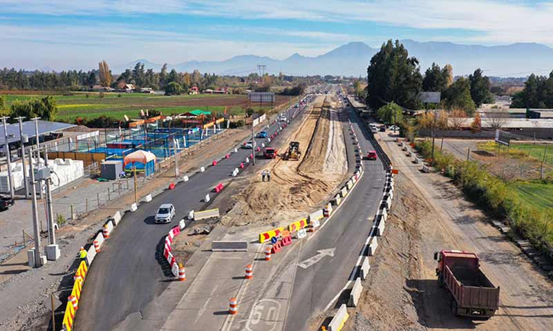 Ministro del MOP inspecciona ampliación de Carretera El Cobre Rancagua-Machalí