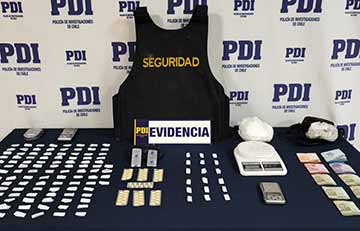 PDI detuvo a cinco personas por microtráfico de drogas en cité del centro de Rancagua