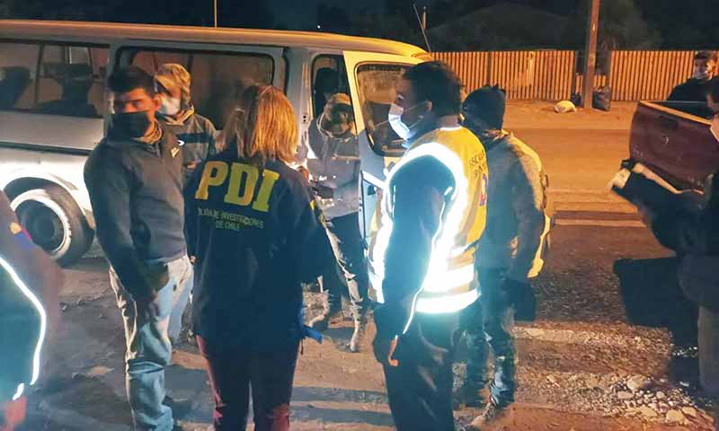29 extranjeros en situación irregular fueron denunciados tras fiscalización de la PDI en Marchigüe