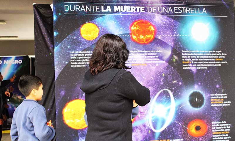 Muestra astronómica itinerante ya está en la comuna de Navidad