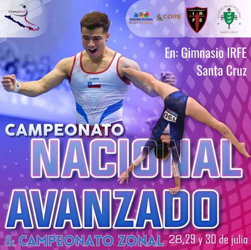 Santa Cruz será sede del Campeonato Nacional Avanzado y Campeonato Zonal de gimnasia artística femenino y masculino