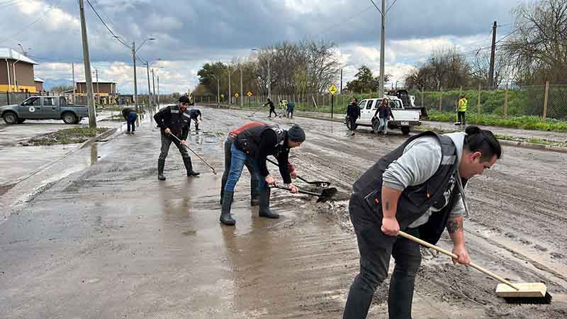 Equipos de la Municipalidad de Graneros limpian la ciudad en 24 horas