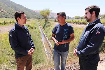 Invierten 60 millones de pesos para rehabilitar canales del tranque Millahue en San Vicente