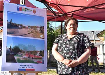 Primera piedra ecológica da inicio al plan de gestión de obras en barrio villa Los Jardines en Peralillo