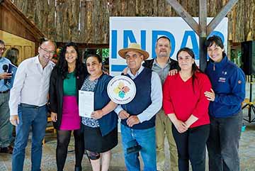 Indap lanzó temporada de Turismo Rural con entrega de Sello Manos Campesinas a camping de San Fabián