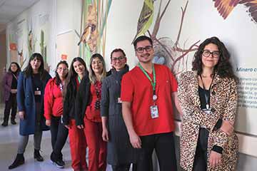 Hospital de Rancagua inauguró serie de murales dedicados a las madres pacientes de la UPI