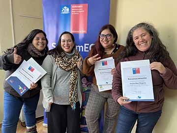 Tres usuarias del Sernameg O’Higgins premiadas por mujeres que inspiran del Banco de Chile