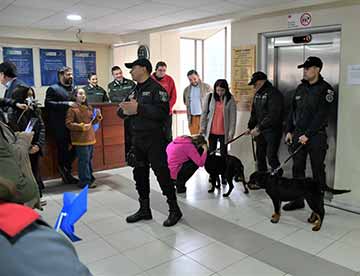 Visitas guiadas, equipo de canes de Gendarmería marcaron Día de los Patrimonios en la Corte de Rancagua