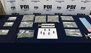 Desarticulan banda dedicada al tráfico de drogas en Rancagua: 8 detenidos y millonaria incautación