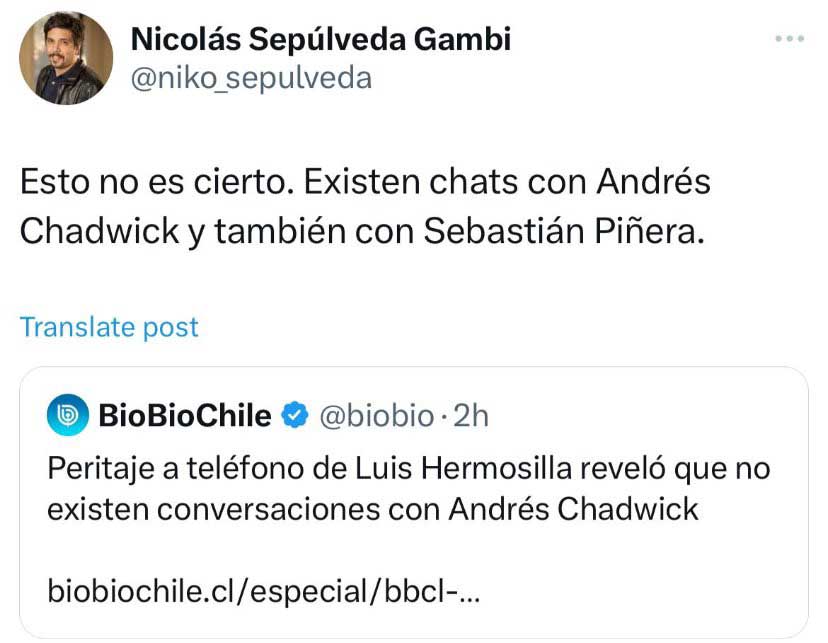 "Esto no es cierto" Editor de CIPER desmiente información publicada por Radio BioBio