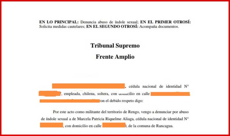 Frente Amplio suspende militancia de la diputada Marcela Riquelme tras denuncia de supuesto abuso sexual