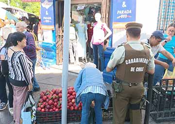 Operativo en Rancagua refuerza seguridad durante la temporada navideña