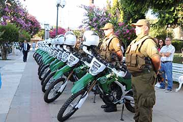 Ministra Tohá entrega en San Vicente nueva dotación vehicular para Carabineros de la región