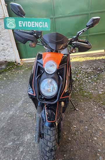 Detenido motociclista armado tras intentar evadir control policial en Machalí