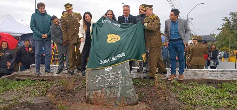 Inauguran plaza en Rancagua en honor al suboficial mayor Daniel Palma Yáñez